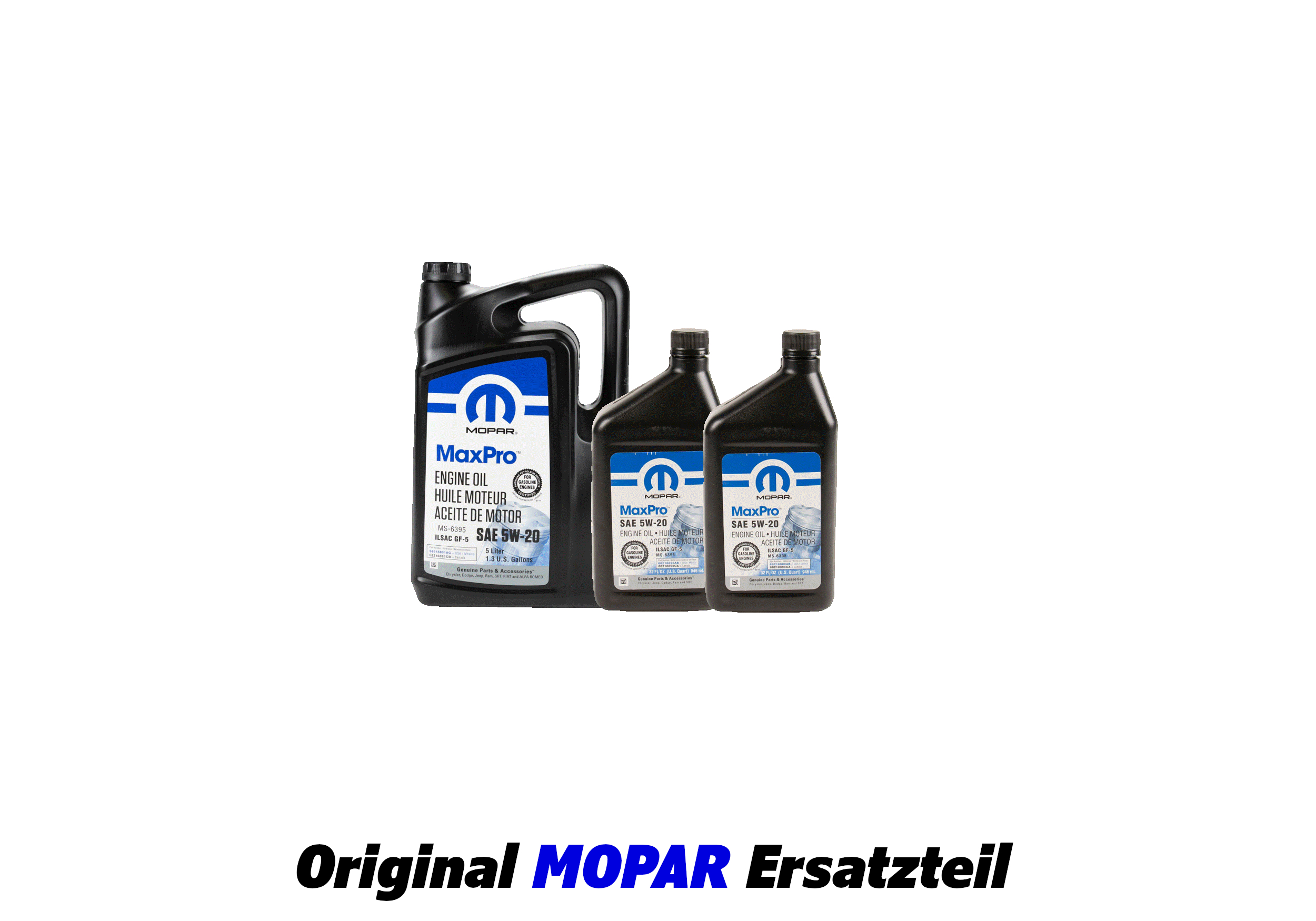 Mopar MaxPro 5W20 Motorölpaket 7qt (6,62l) Mopar MaxPro 5W20 Motorölpaket 7qt (6,62l)