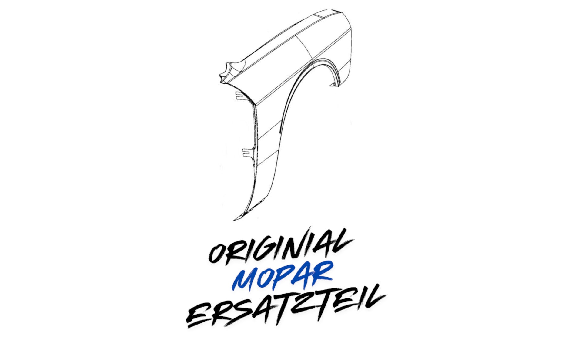 68320400AB - MOPAR Kotflügel rechts / Beifahrerseite WIDEBODY