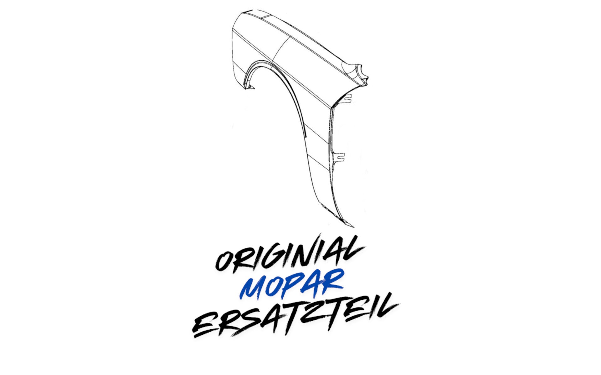 68320401AB - MOPAR Kotflügel links / Fahrerseite WIDEBODY grundiert