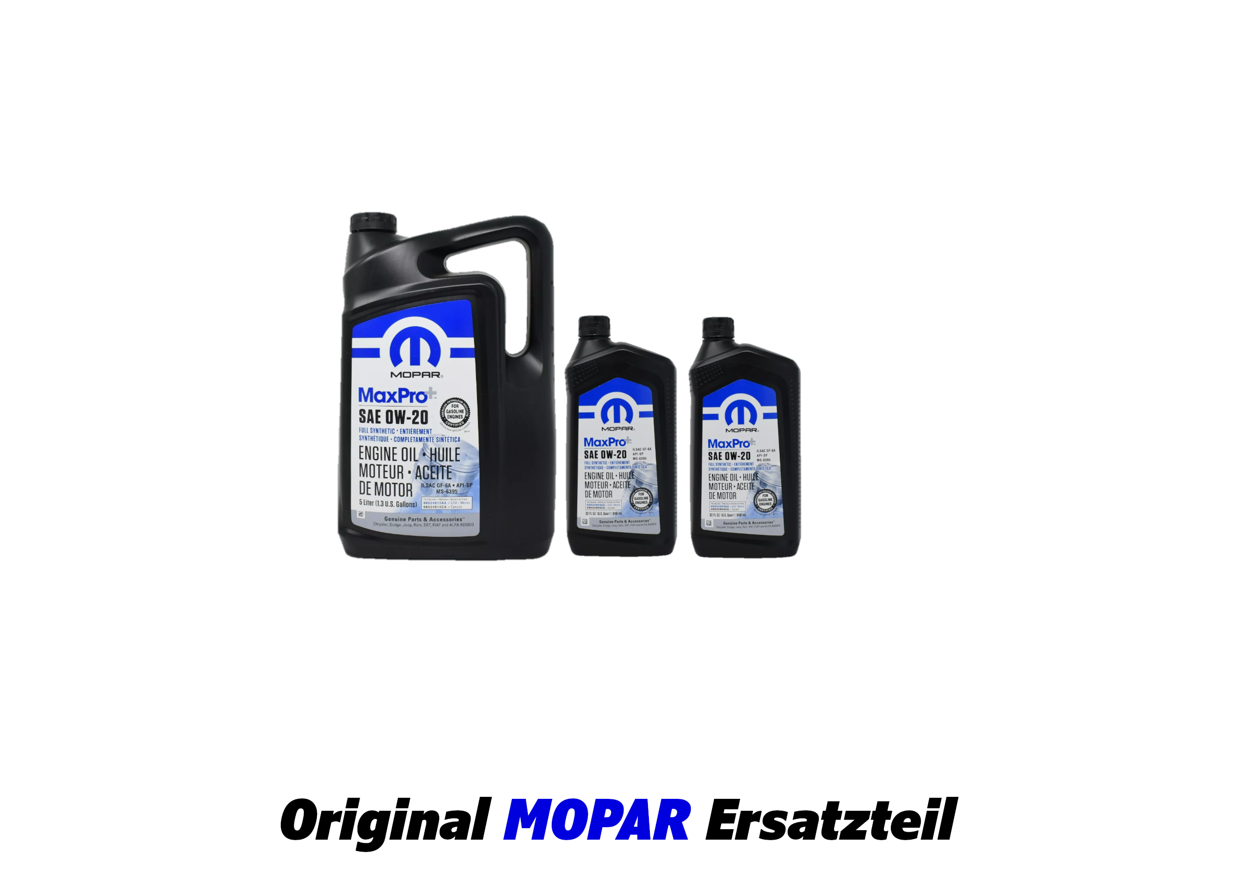  Mopar MaxPro+ 0W20 Motorölpaket 7qt (6,89l)