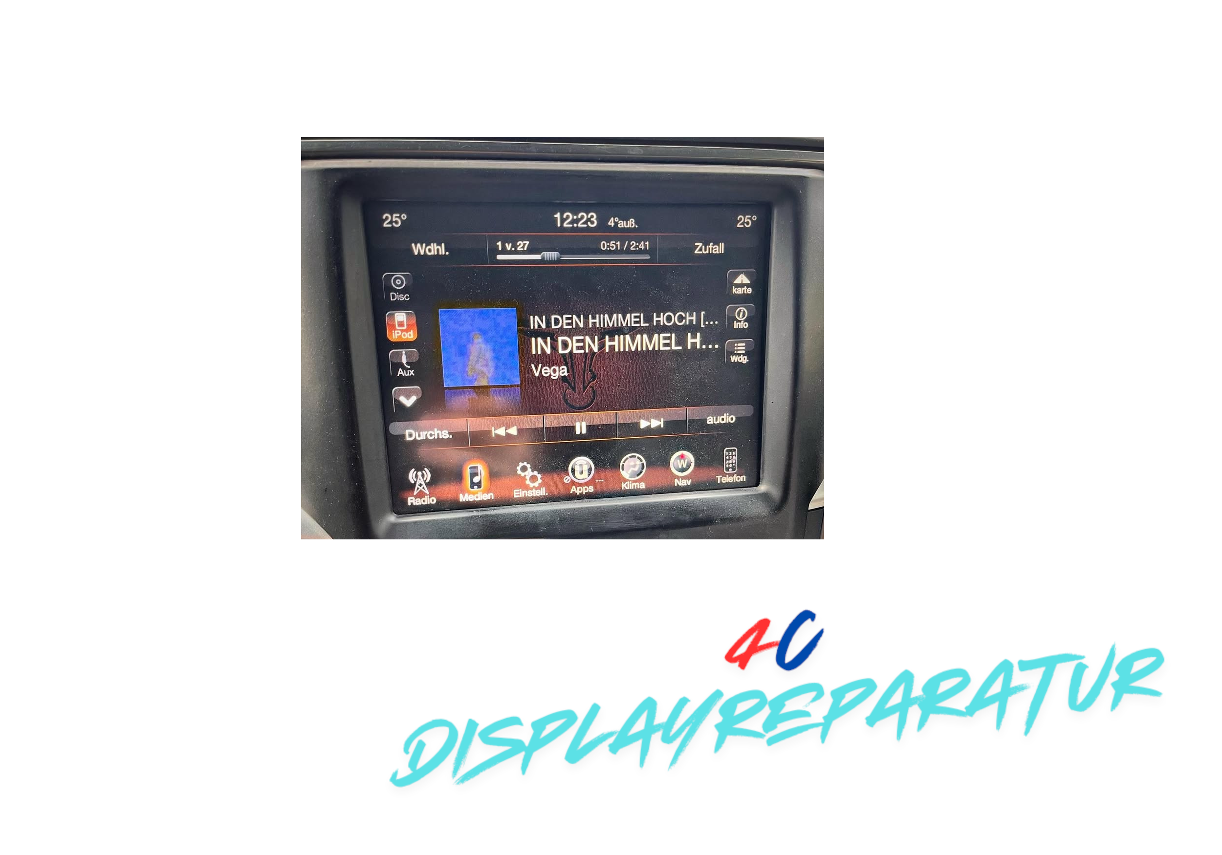 Uconnect 4C [Panasonic]  Displayreparatur inkl. Tauschdisplay